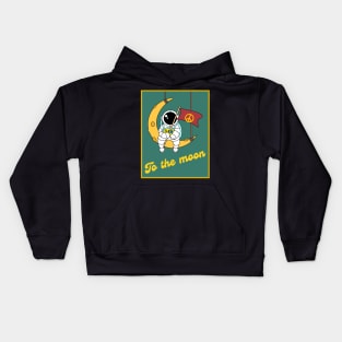 Astronaut - To the Moon Kids Hoodie